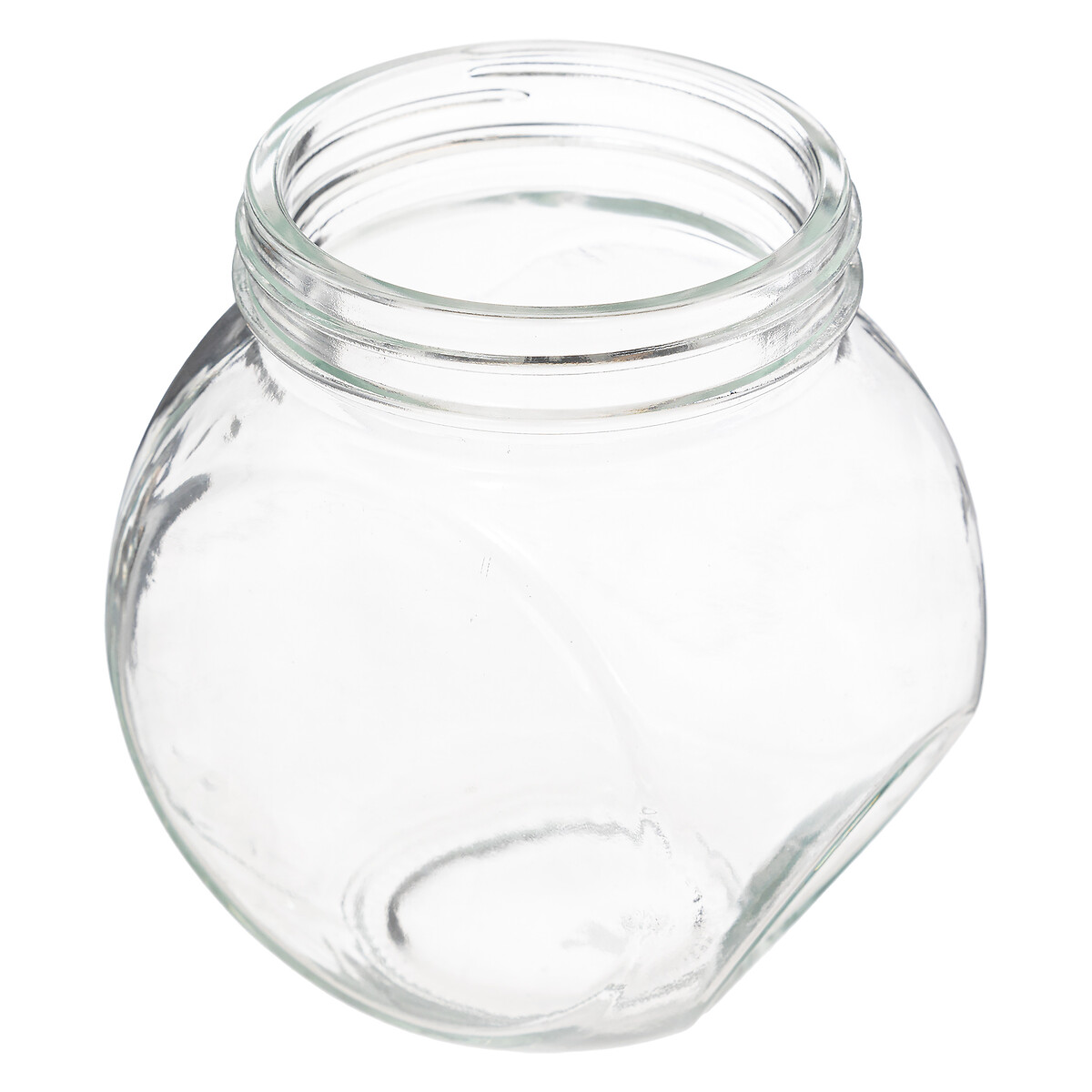 Frasco de vidro com tampa madeira 1,5