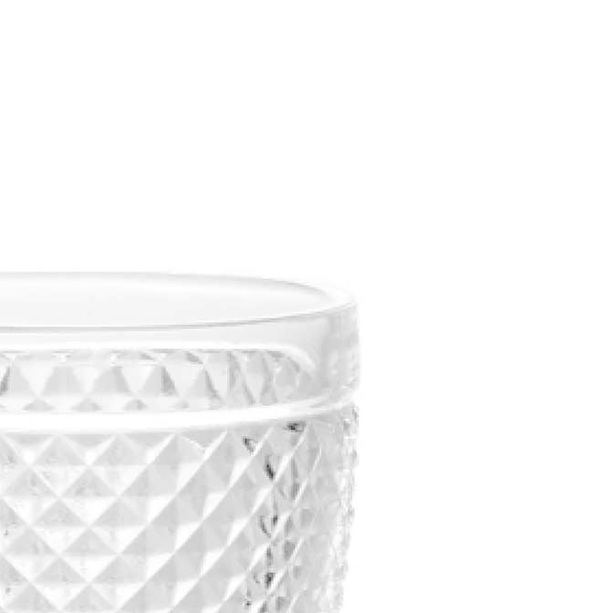 Copo de vinho antracite DIAMOND com pé em vidro 24cl