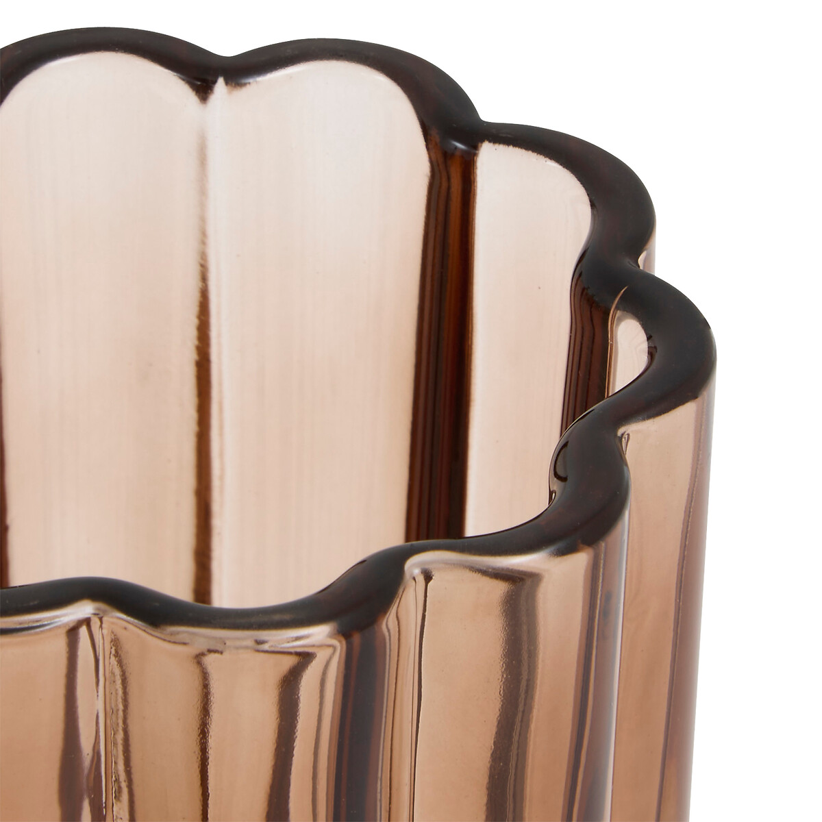 Copo wc FLOREA castanho em vidro