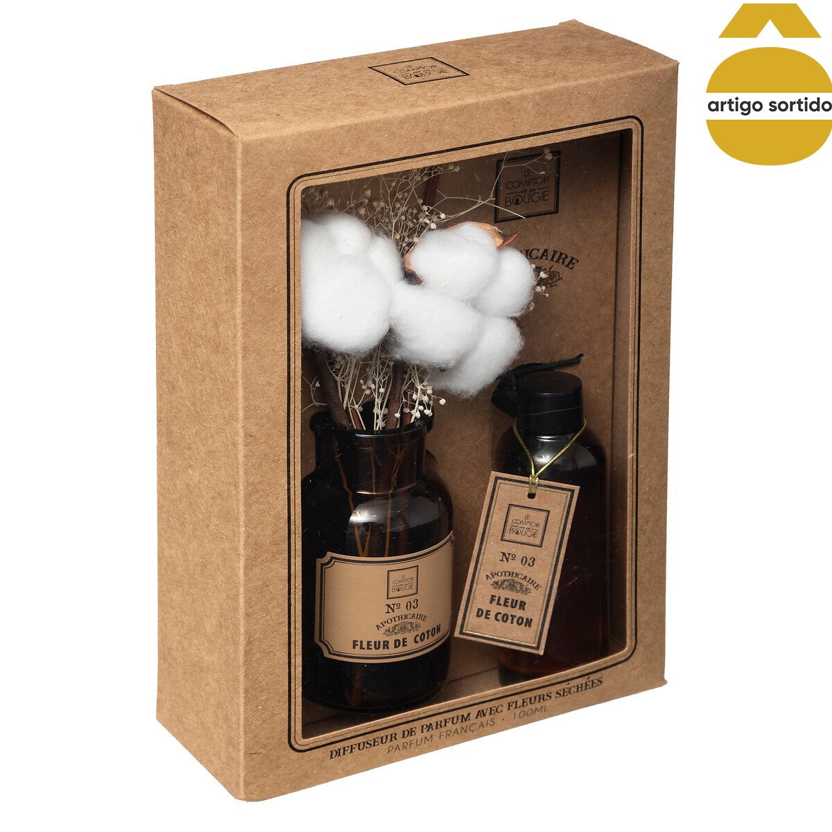 Ambientador perfumado com flores secas