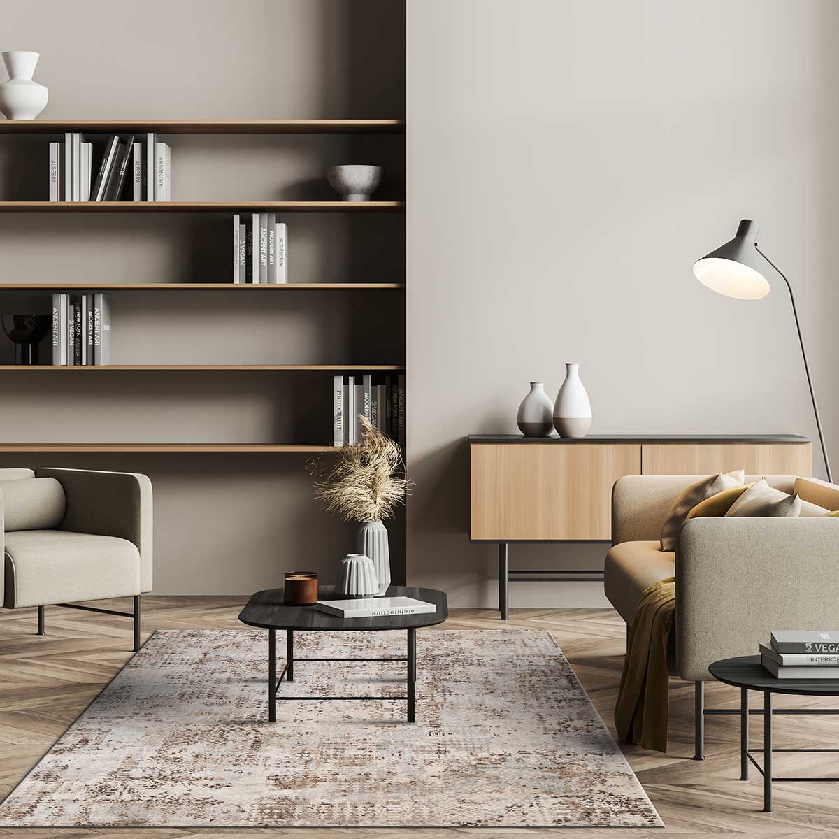 Tapete TUNE abstract bege 160x235cm