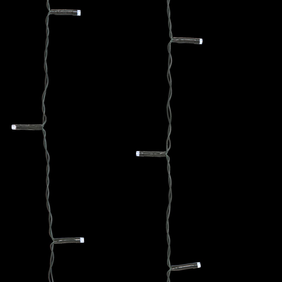 Cortina de natal 204LED branco frio 120cm
