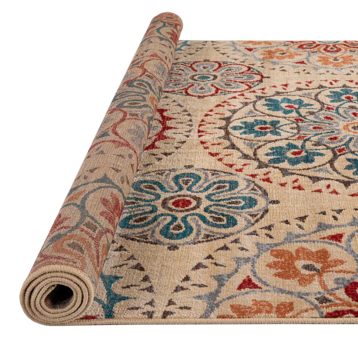 Tapete LENE vermelho e azul 200x285cm