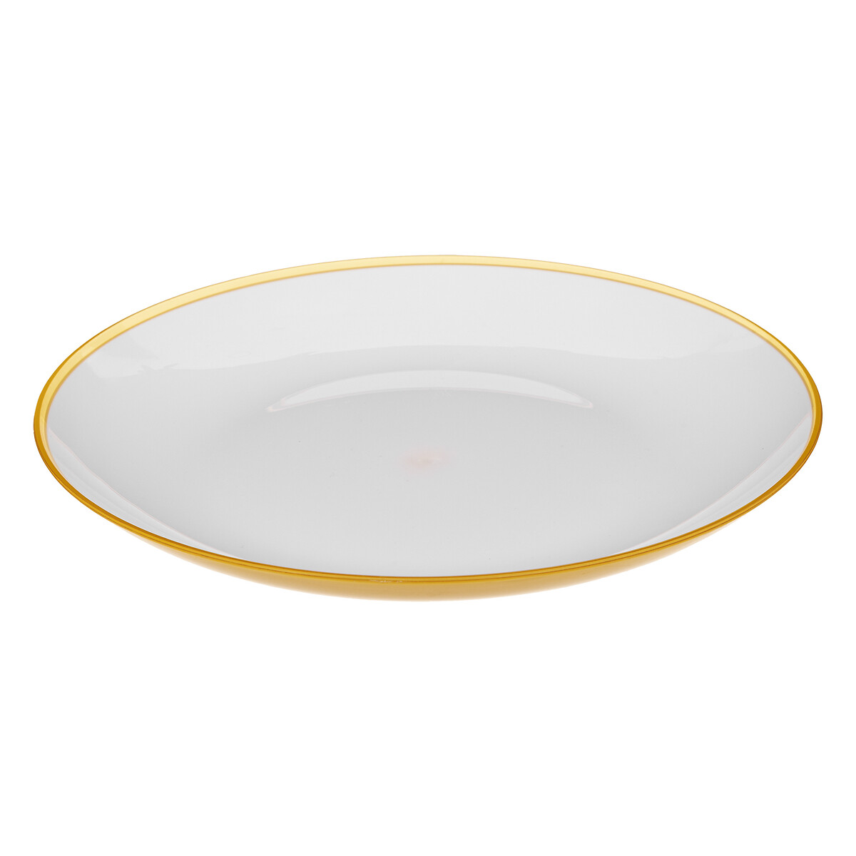 Prato raso SQUARE mostarda 25cm