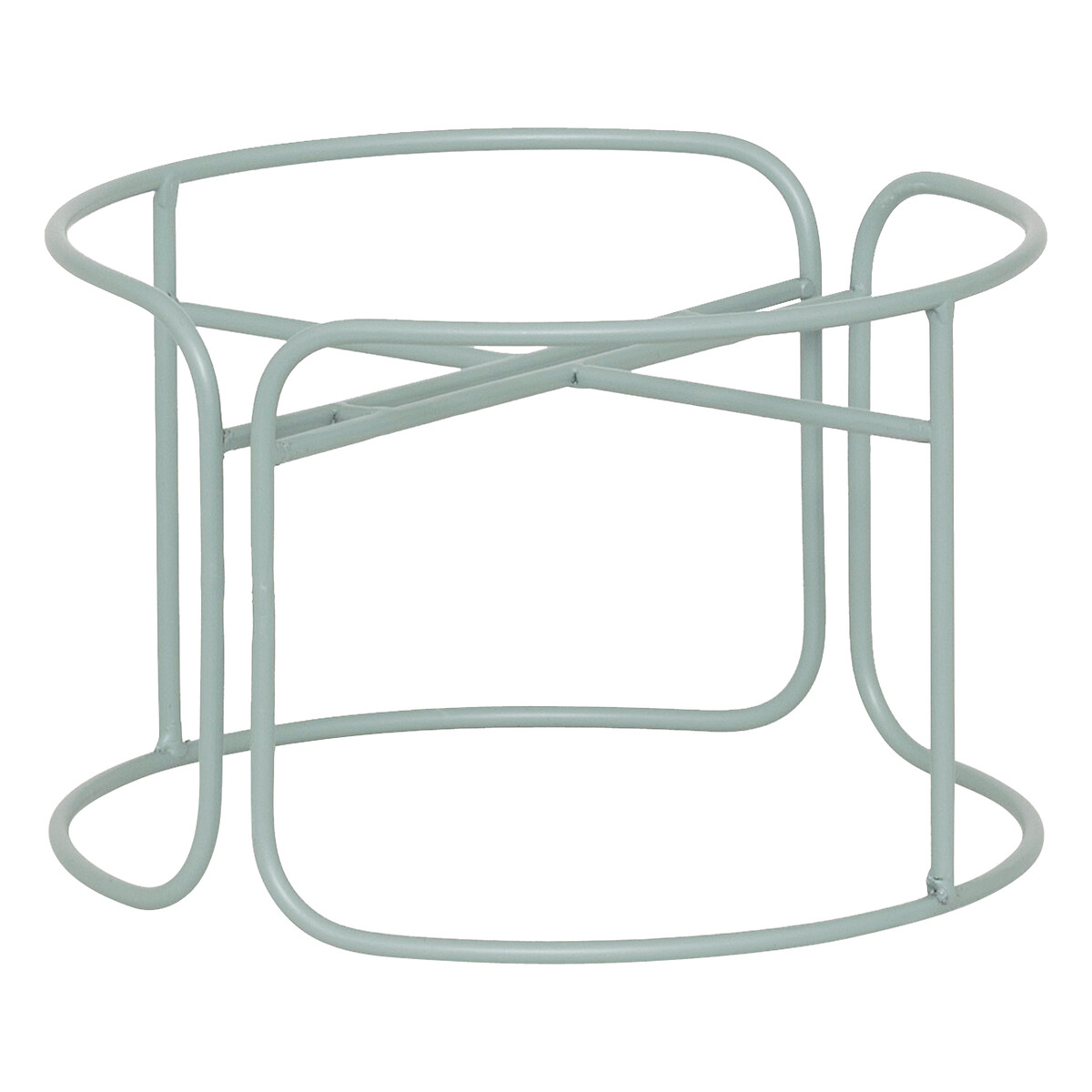 Floreira AZE em metal verde 27cm