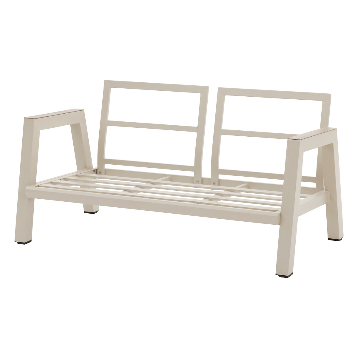 Sofá AXIOME cru e cinza em alumínio