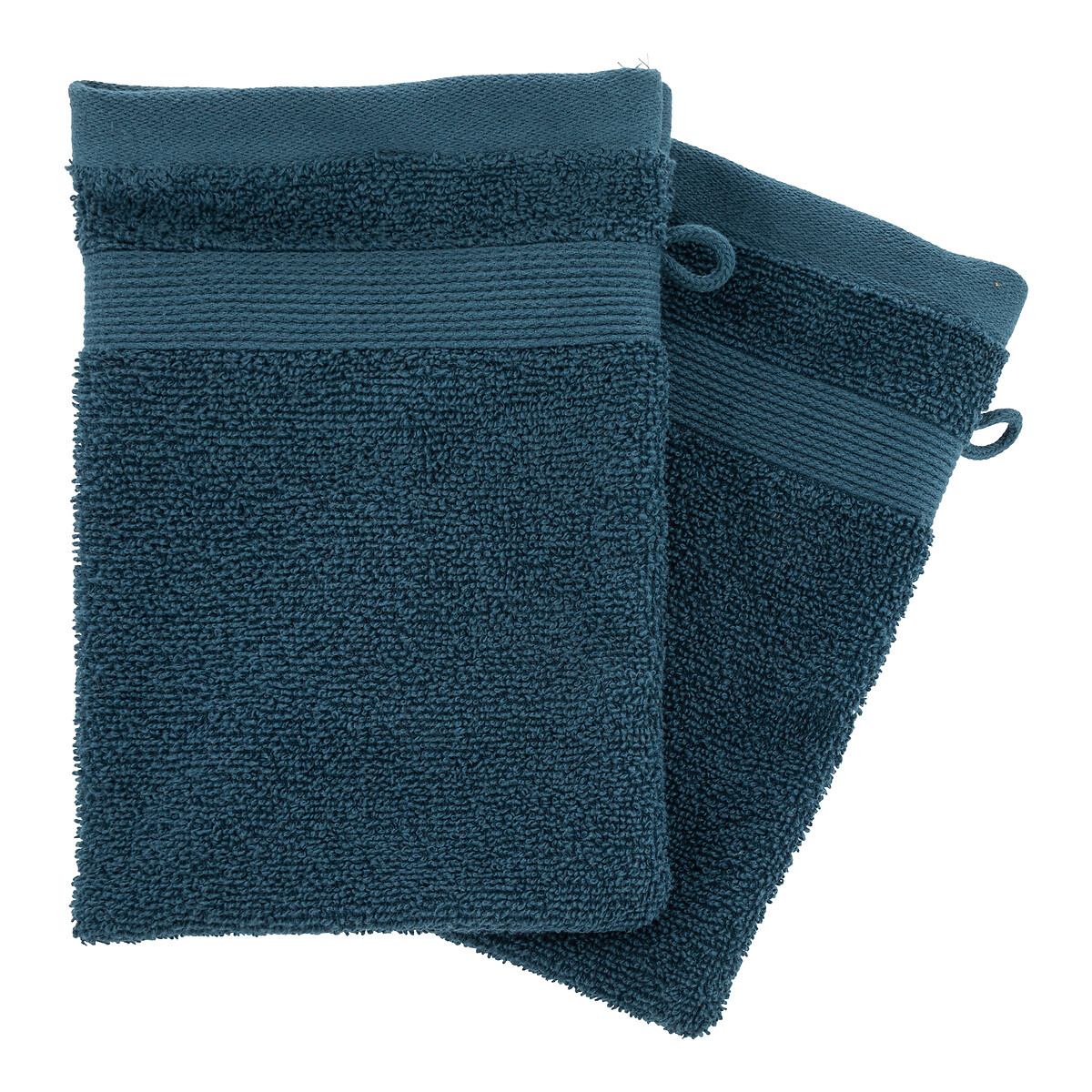 Conjunto de 2 luvas de banho  PRAIA azul,  Conjunto de 2 luvas de banho  PRAIA azul