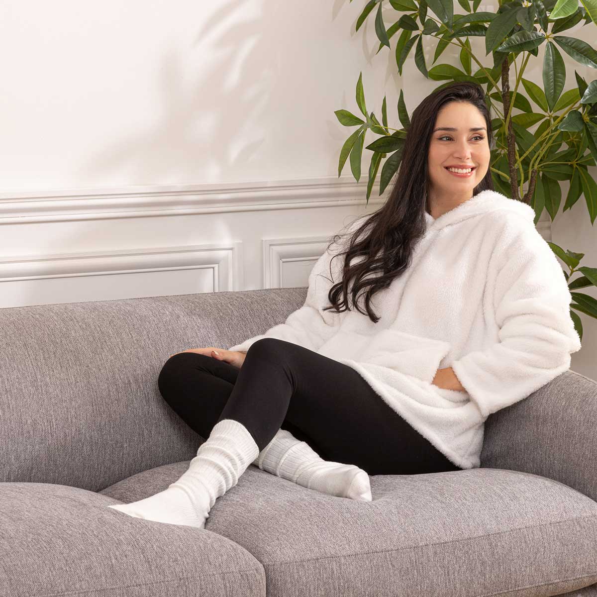 Manta camisola TEDDY branca