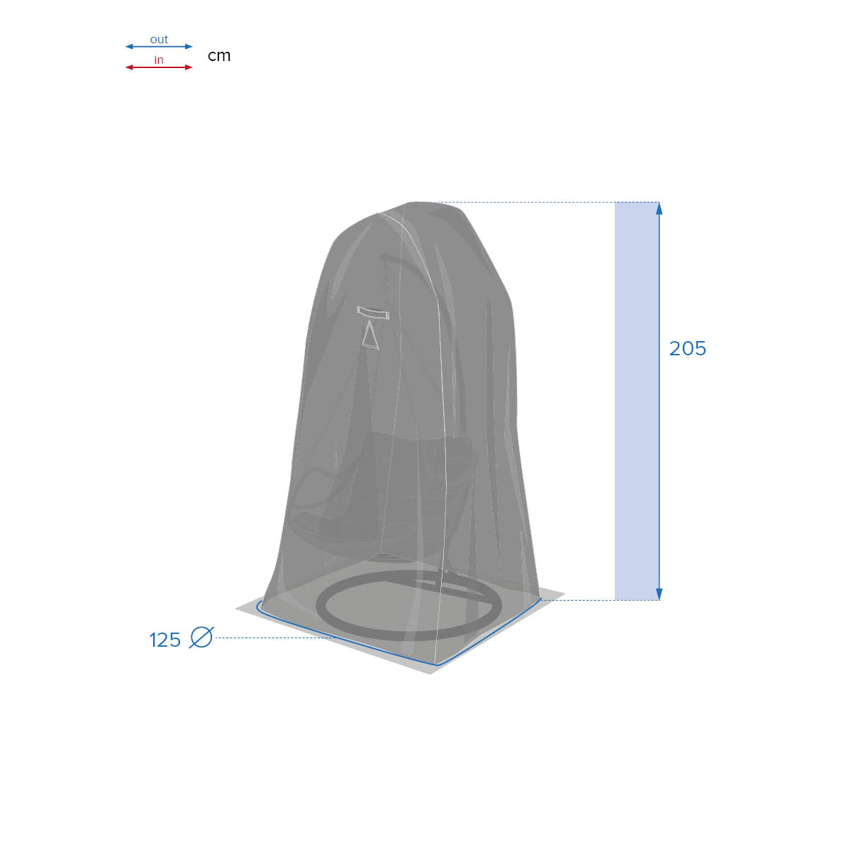 Capa protetora para cadeir&atilde;o de baloi&ccedil;o