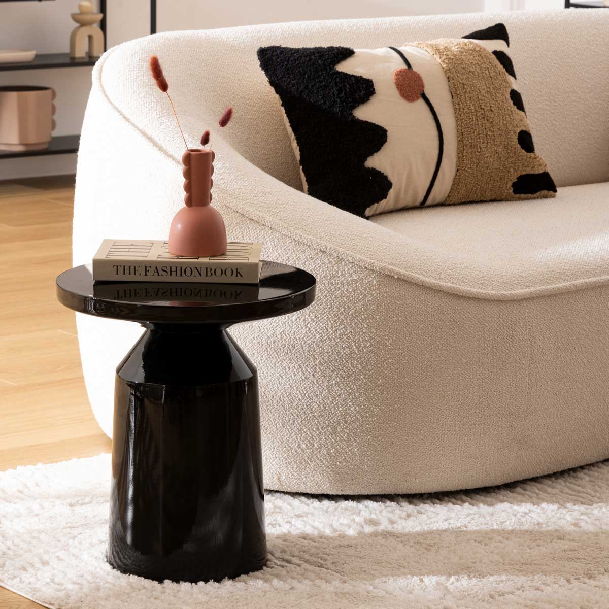 Mesa de apoio SITA preto em metal