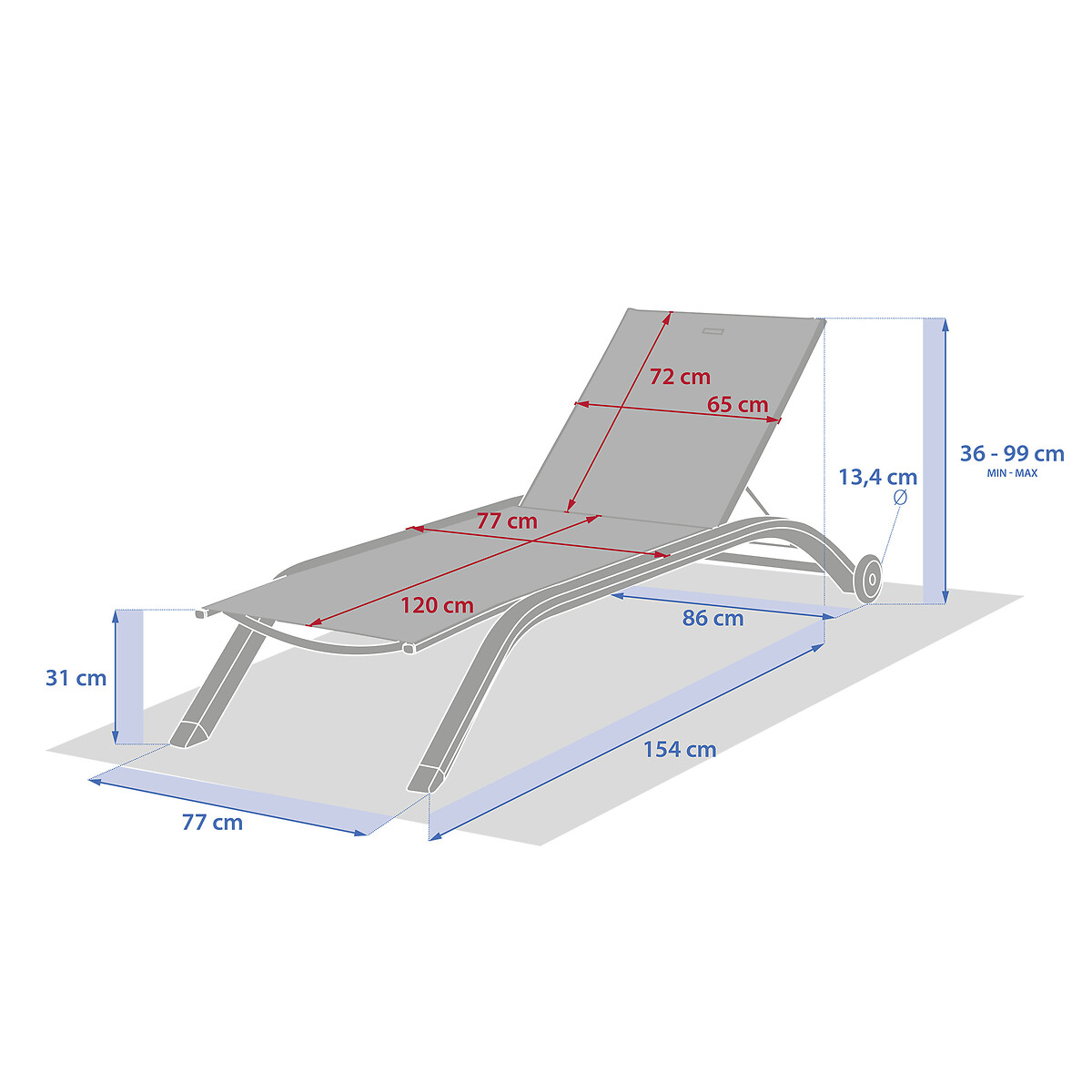 Espregui&ccedil;adeira JIMANI cor Badiane e Laurier