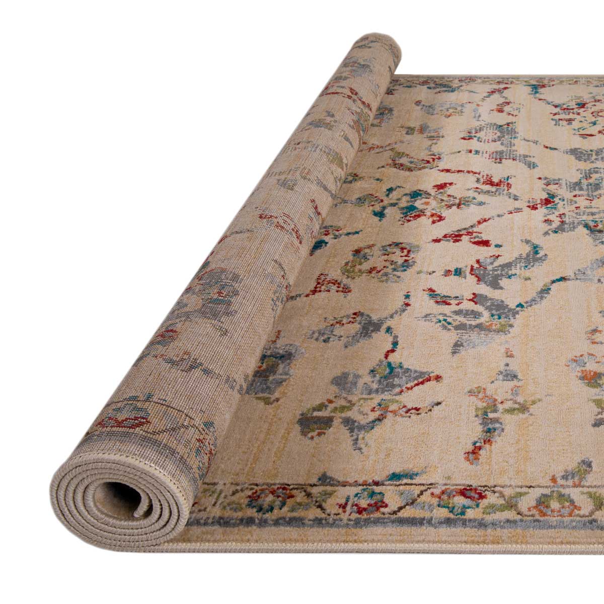 Tapete LENE bege e azul 200x285cm,  Tapete LENE bege e azul 200x285cm