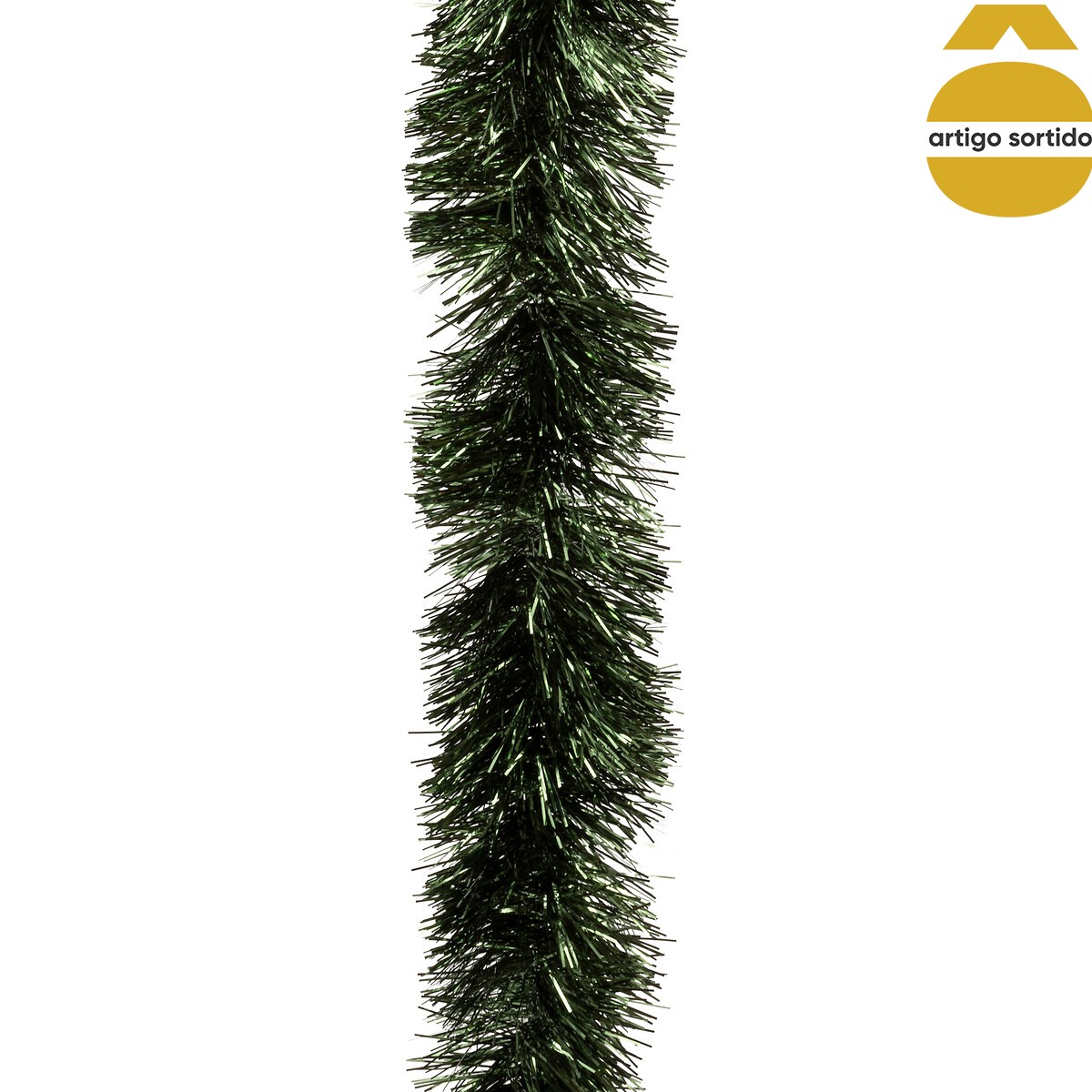 Grinalda verde escuro e castanho 200cm