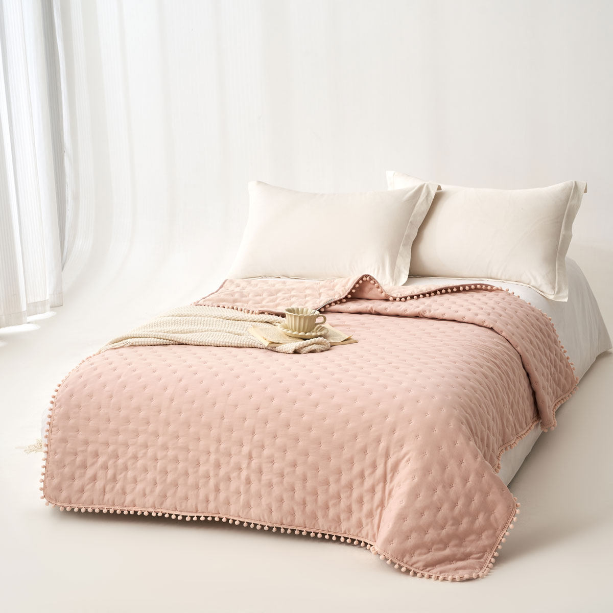 Edred&atilde;o BEAR rosa 140x220cm