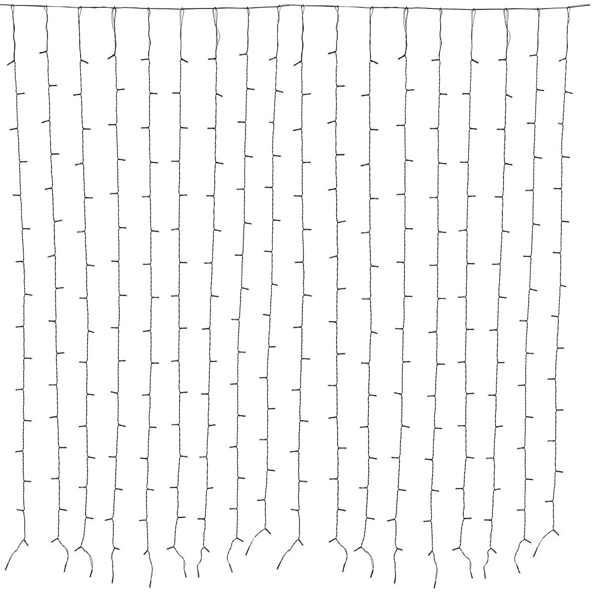 Cortina de natal 425LED branco frio 250cm