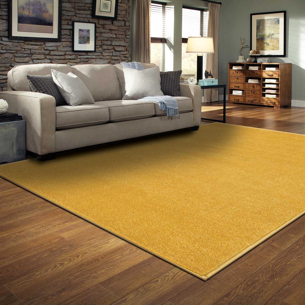 Tapete AMBIENTE amarelo 133x190cm,  Tapete AMBIENTE amarelo 133x190cm