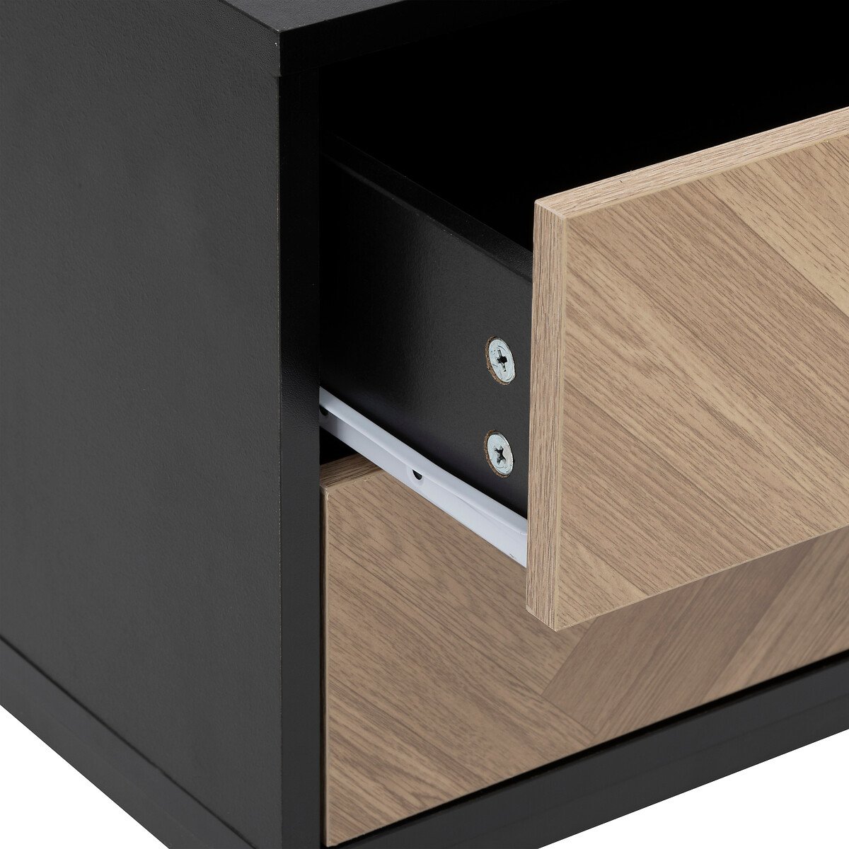 Mesa de cabeceira CHEVRONS preta