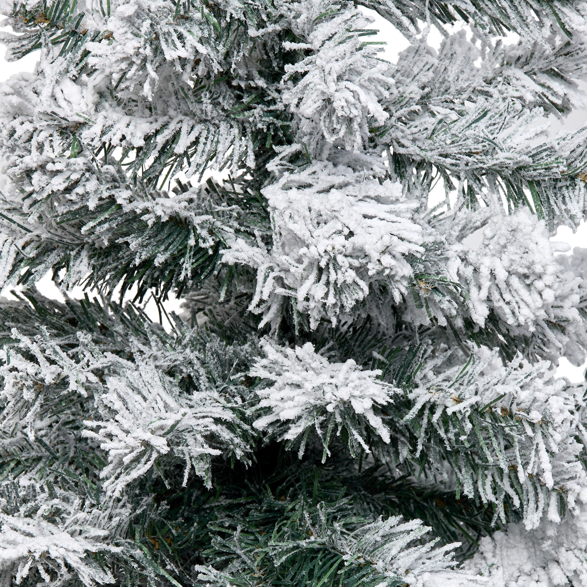 &Aacute;rvore de natal FLOQUE verde com efeito neve 100cm