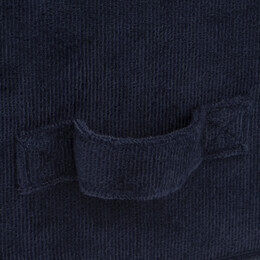 Caixa de arrumação azul marinho veludo