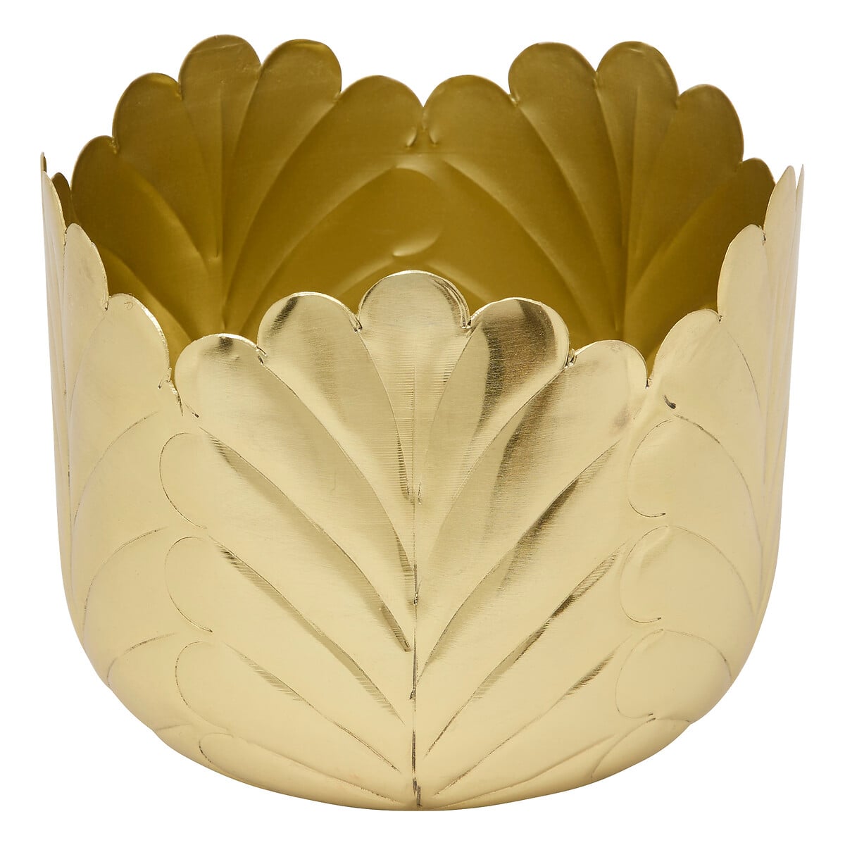 Vaso tamanho 1/2 BELLI dourada 14cm