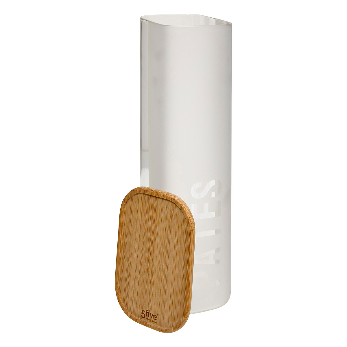 Frasco para massa em vidro e bambu 2,25l