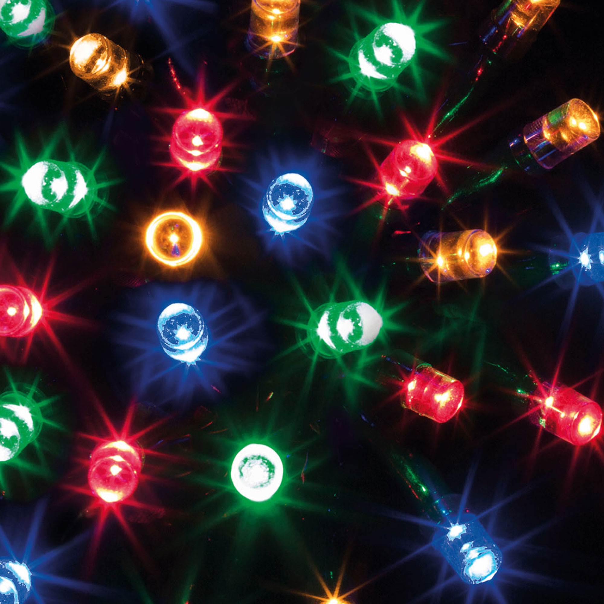 S&eacute;rie luminosa de natal multicolor 180 leds 18m
