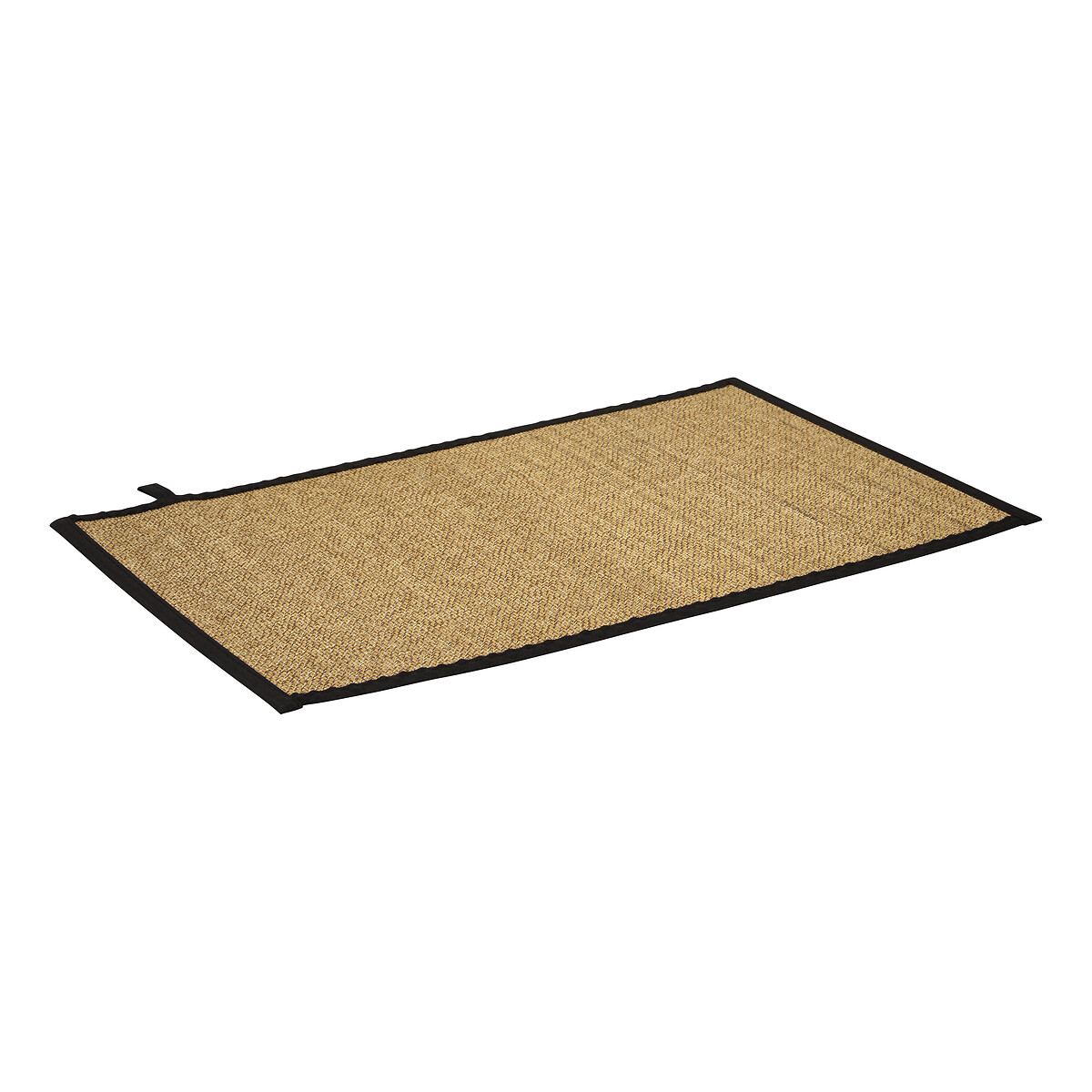 Tapete wc STEMY preto em bambu 50x80cm