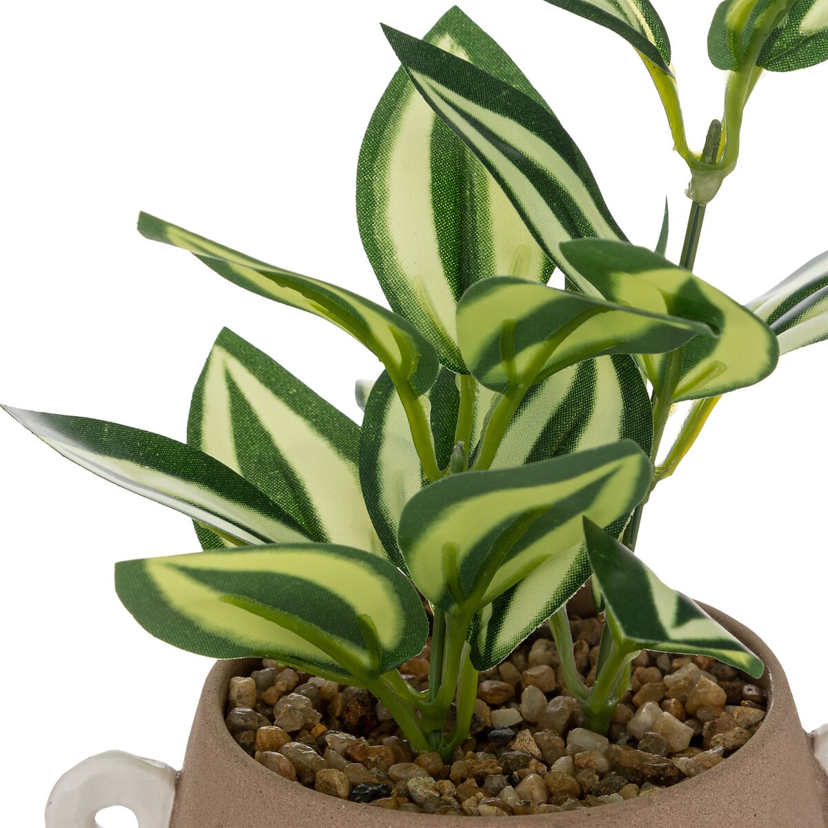 Planta artificial OLME com vaso de cer&acirc;mica 22cm