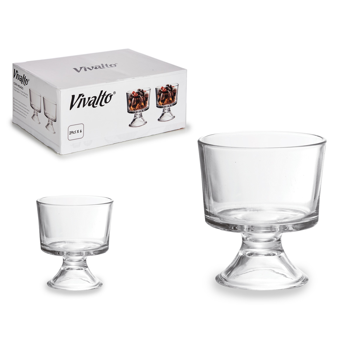 Taça de vidro 9,5cm,  Taça de vidro 9,5cm