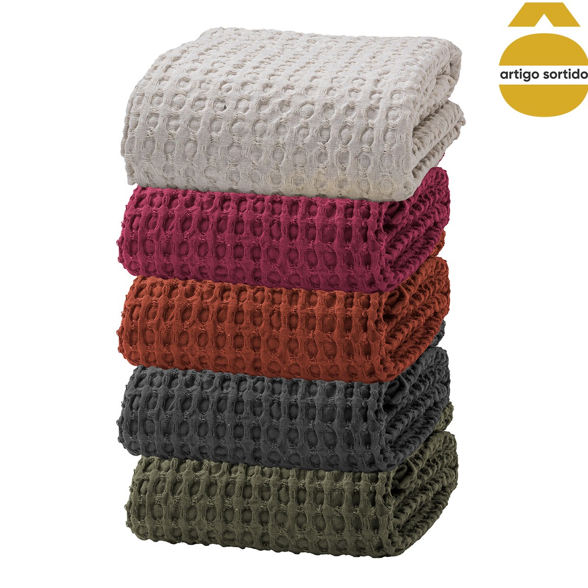 Manta YUCATAN em algod&atilde;o 150x200cm