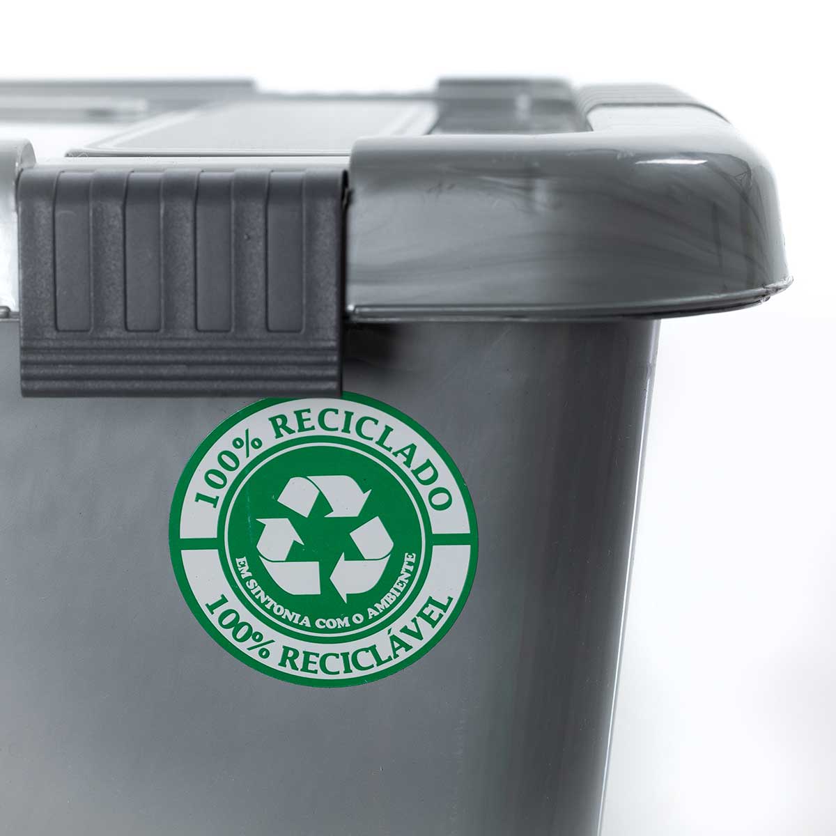 Caixa de arrumação EUROPA cinza 40l