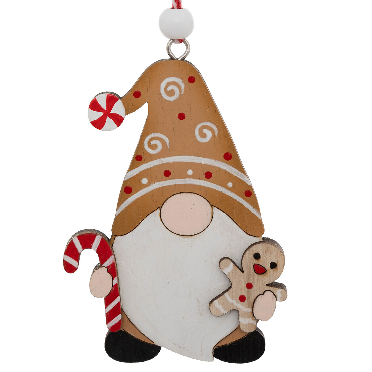 Conjunto de 3 pendurantes gnomo 10cm