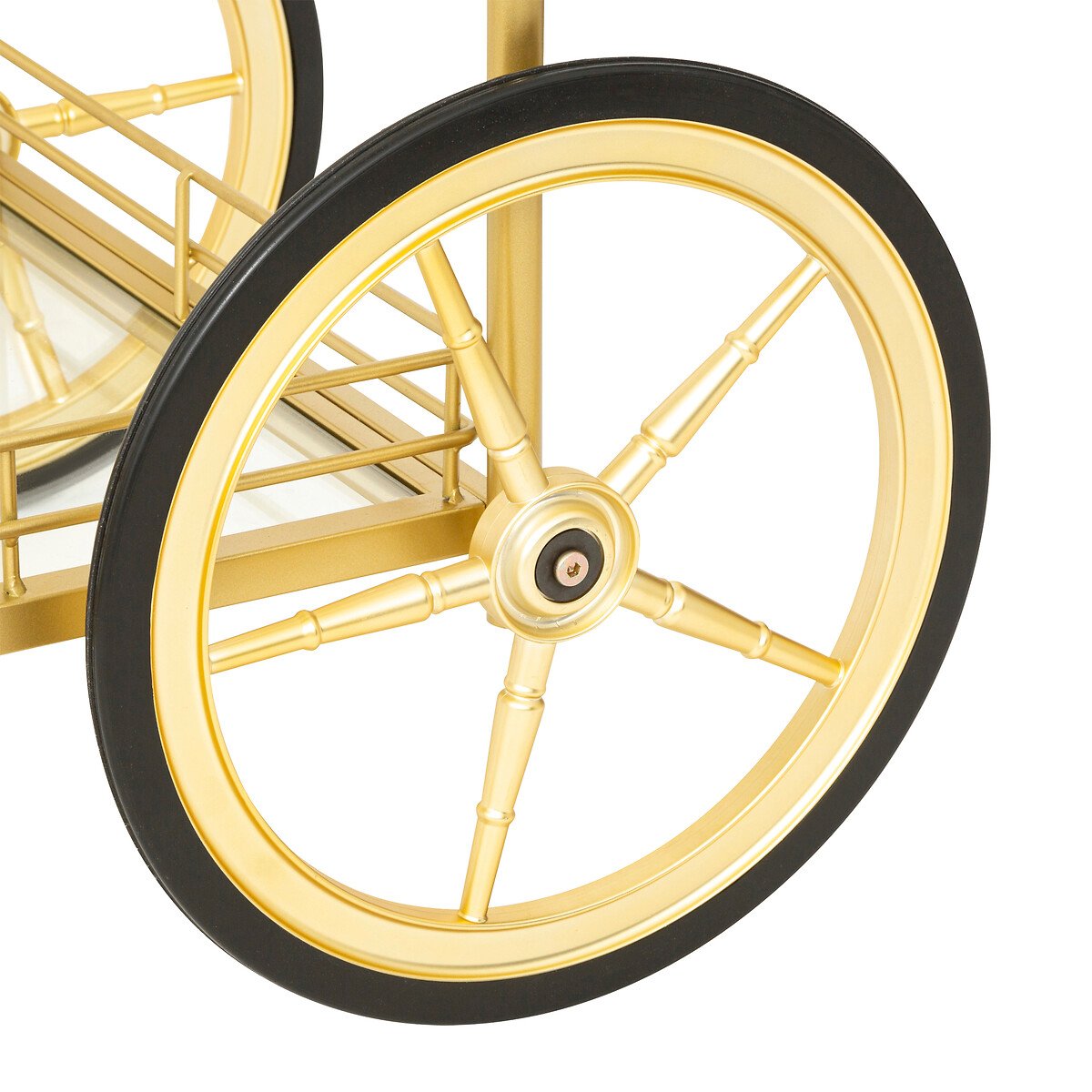 Carrinho de apoio dourado em metal DOLCE RIVIERA