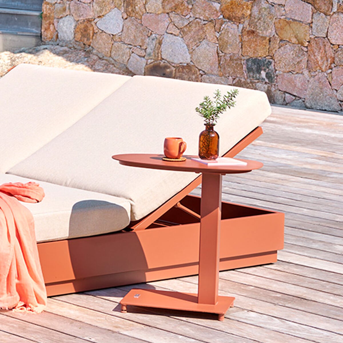 Mesa de apoio VENUZIA acajou