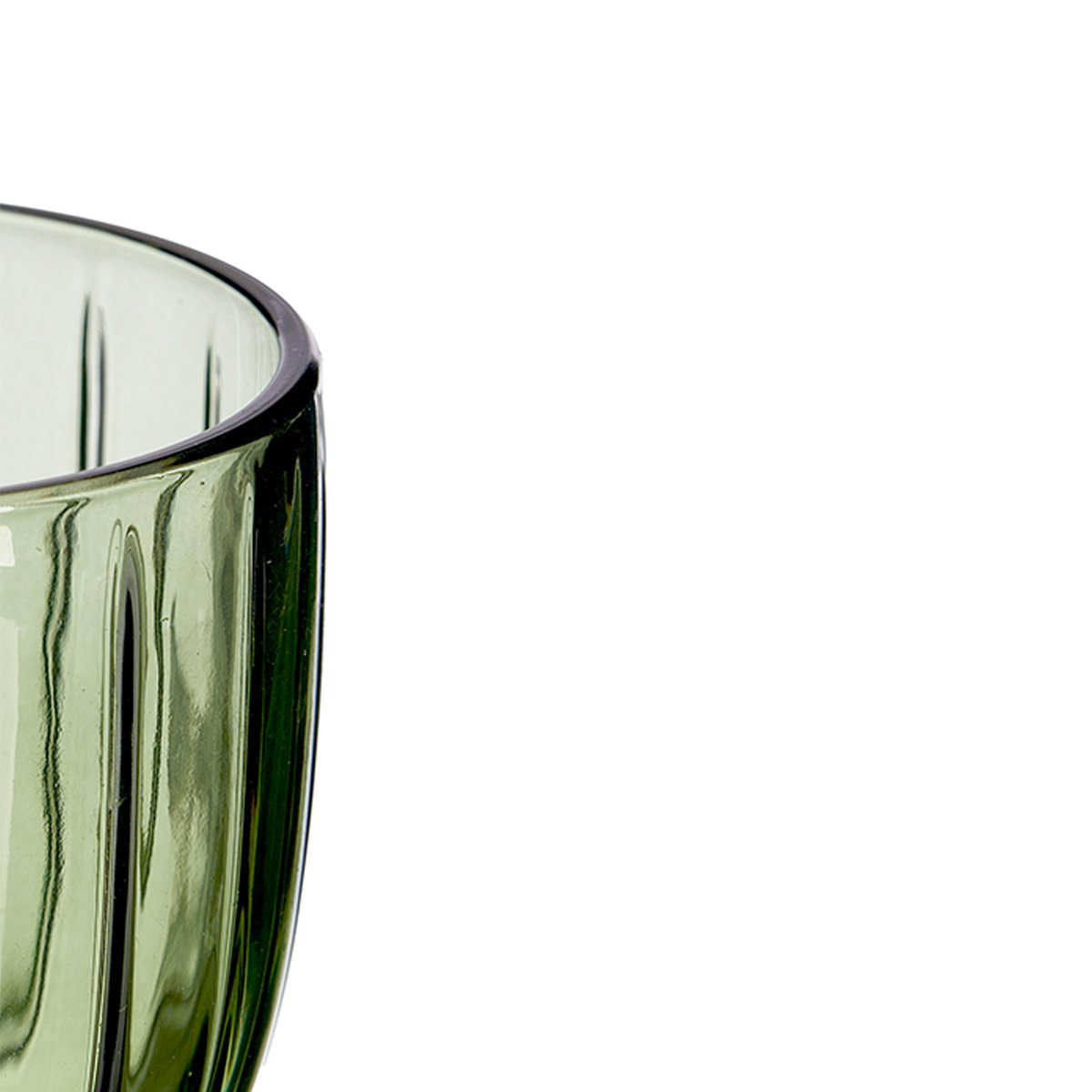 Copo de &aacute;gua riscas em vidro 350ml