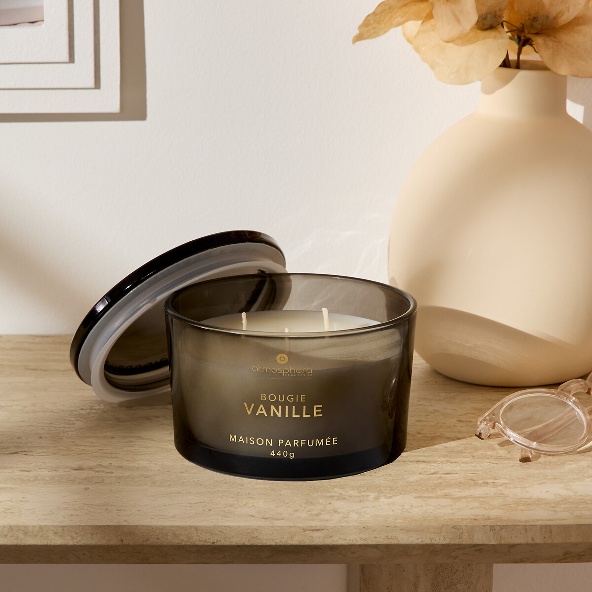 Vela perfumada baunilha GLOWY 440g