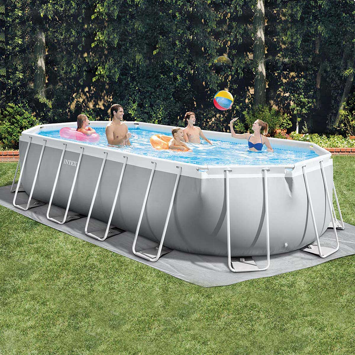 Piscina tubular prismatica oval Intex,  Piscina tubular prismatica oval Intex