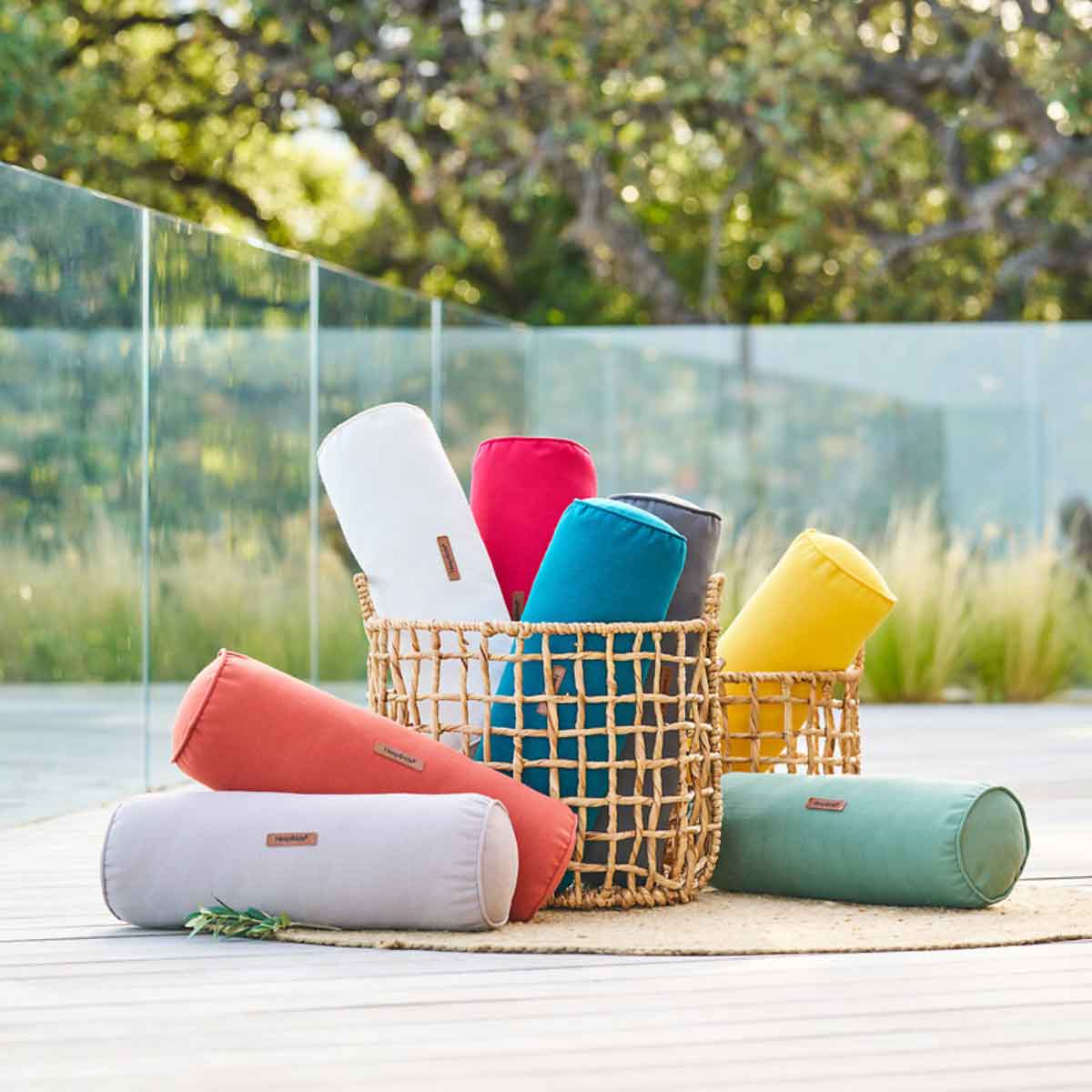 Almofada para espregui&ccedil;adeira KORAI rosa forte