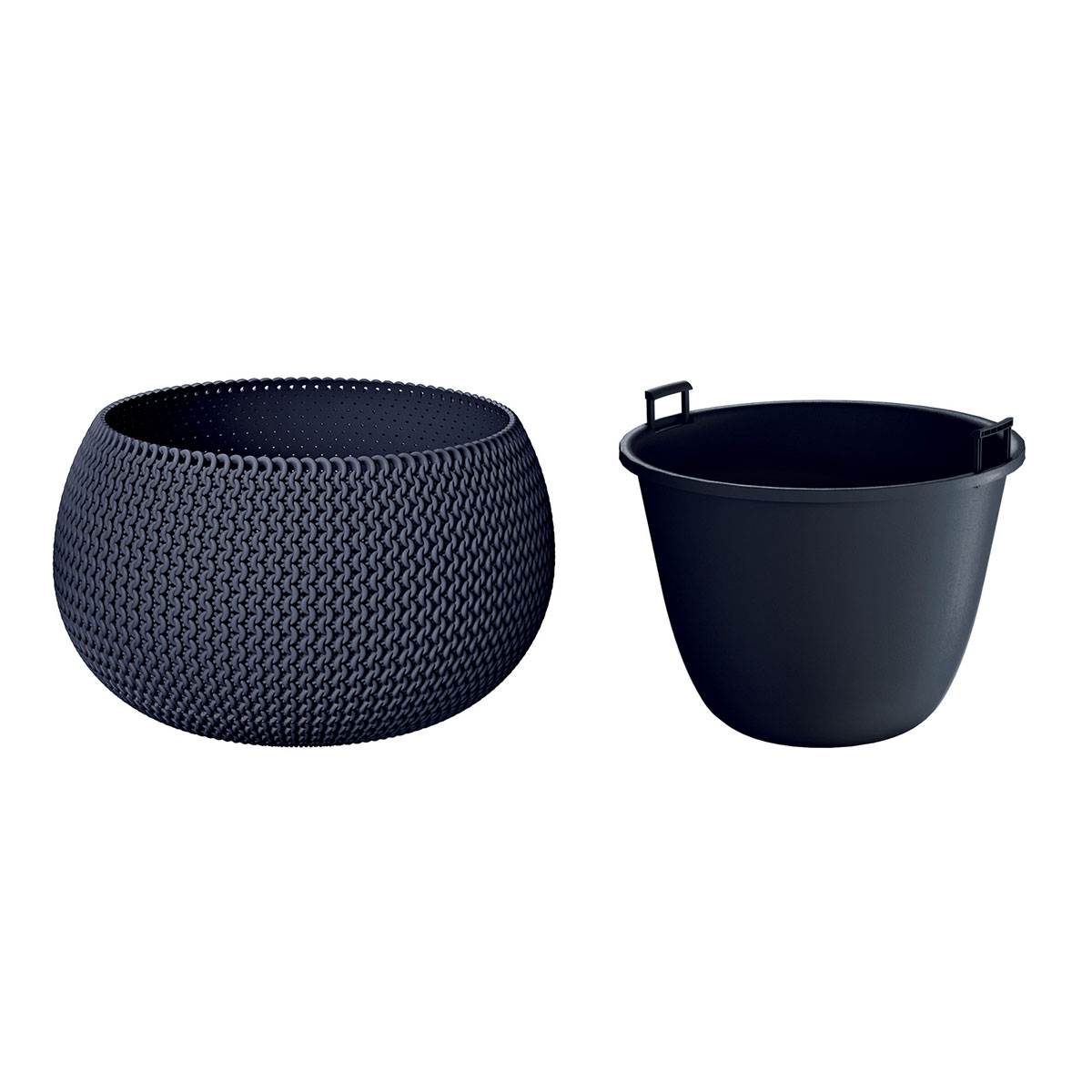 Floreira SPLOFY bowl cinza antracite 29cm