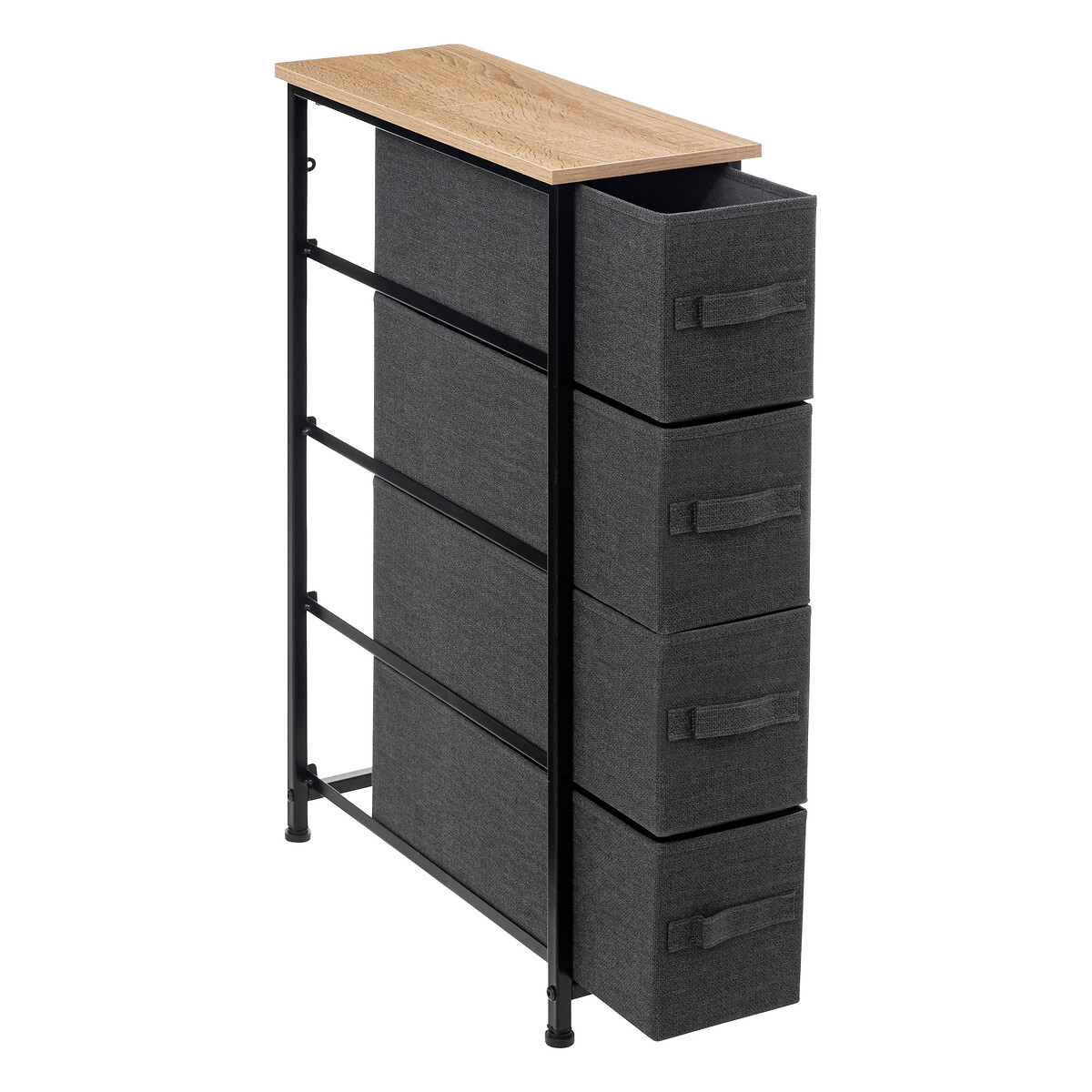 Arm&aacute;rio de arruma&ccedil;&atilde;o TISSA cinza escuro 75cm