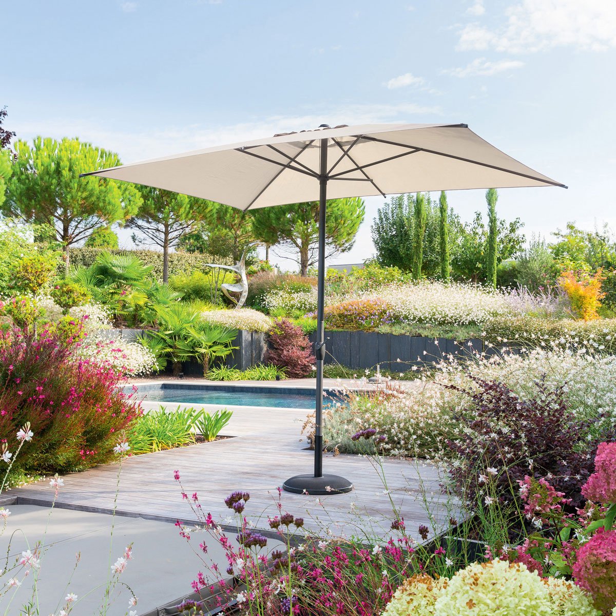 Base para guarda-sol preto