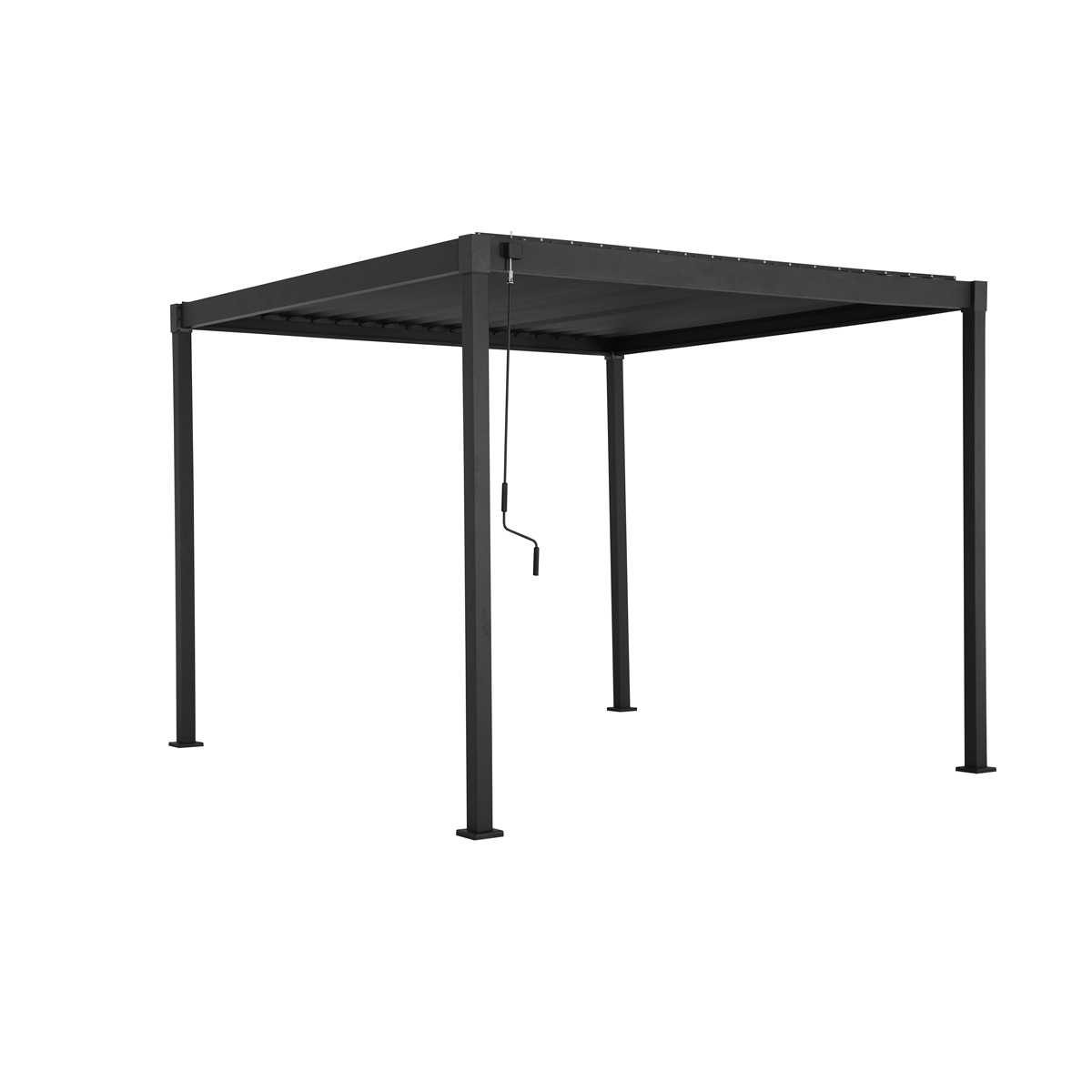 P&eacute;rgola HOKIA cinza graphite 3x3m