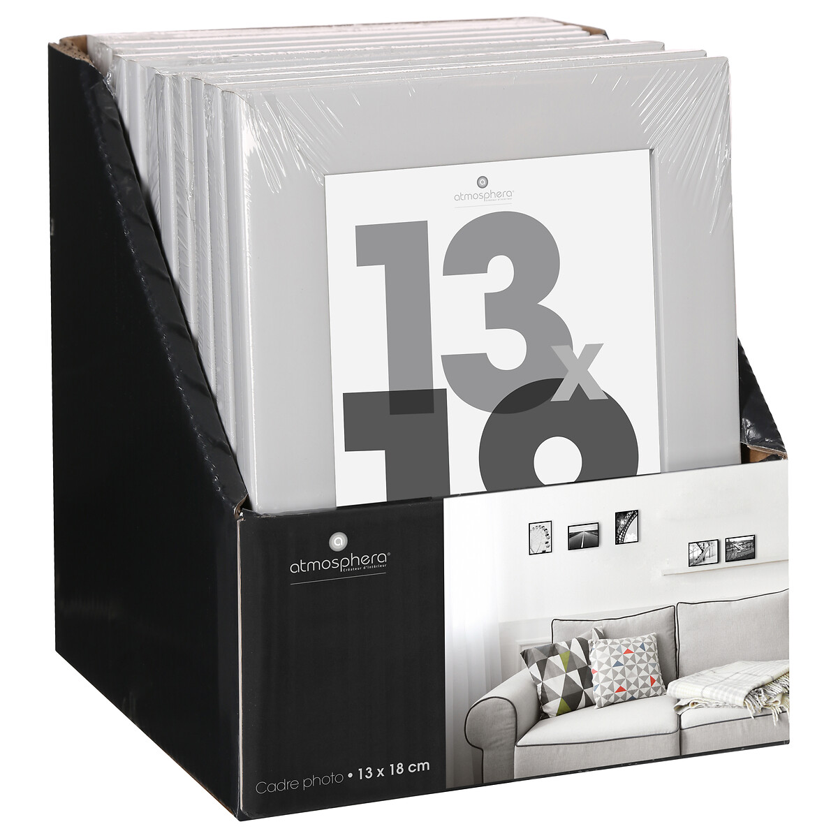 Moldura para fotos branca 13x18cm