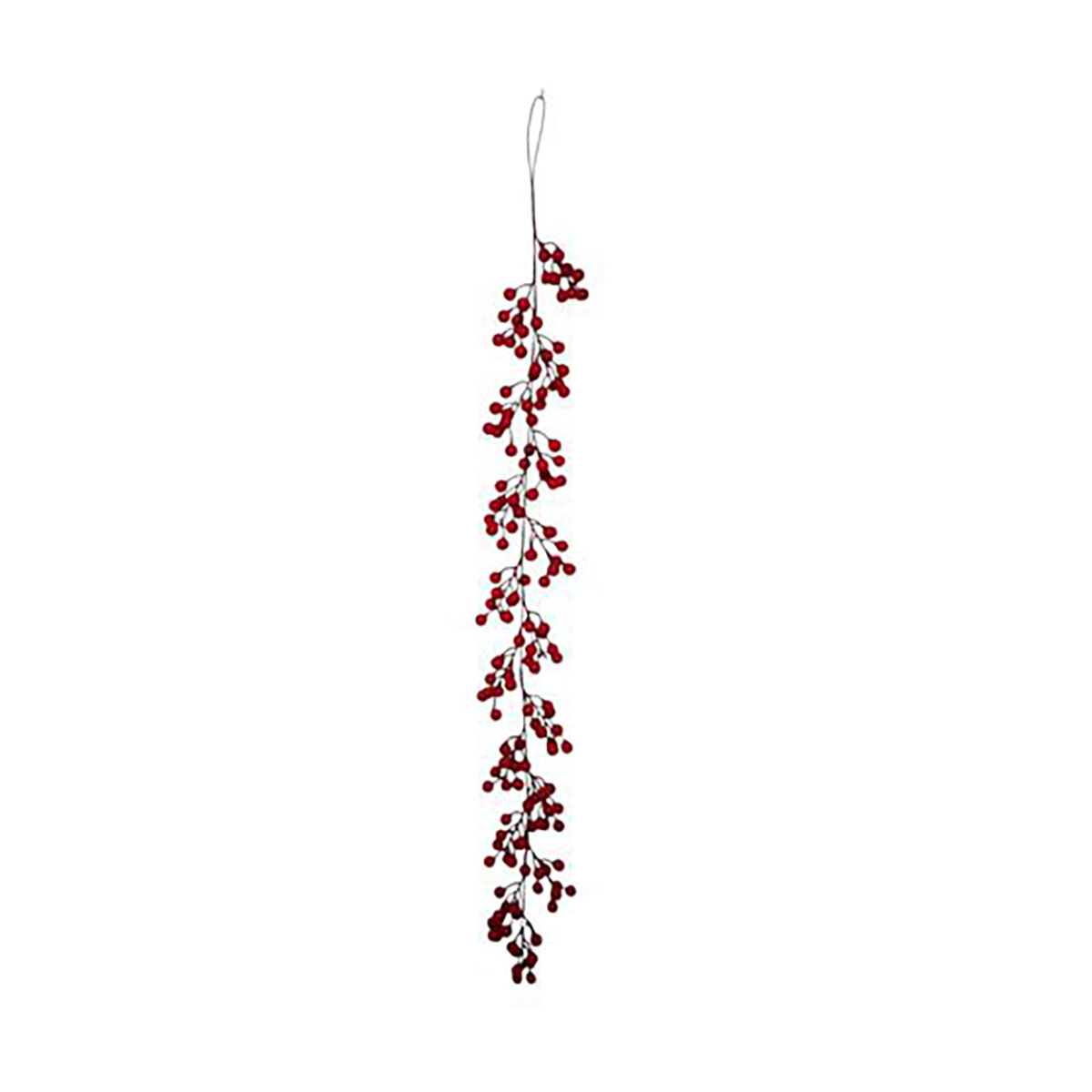 Grinalda Com Bagas Vermelhas 140cm