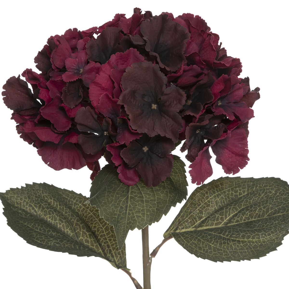 Haste hort&ecirc;nsia rubis rosa escuro 83cm