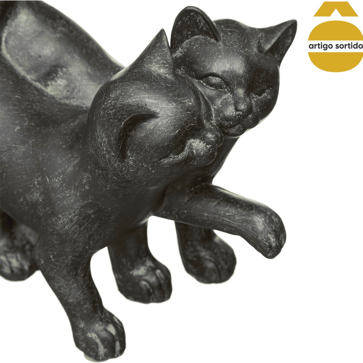 Conjunto de 2 gatos decorativos lenny