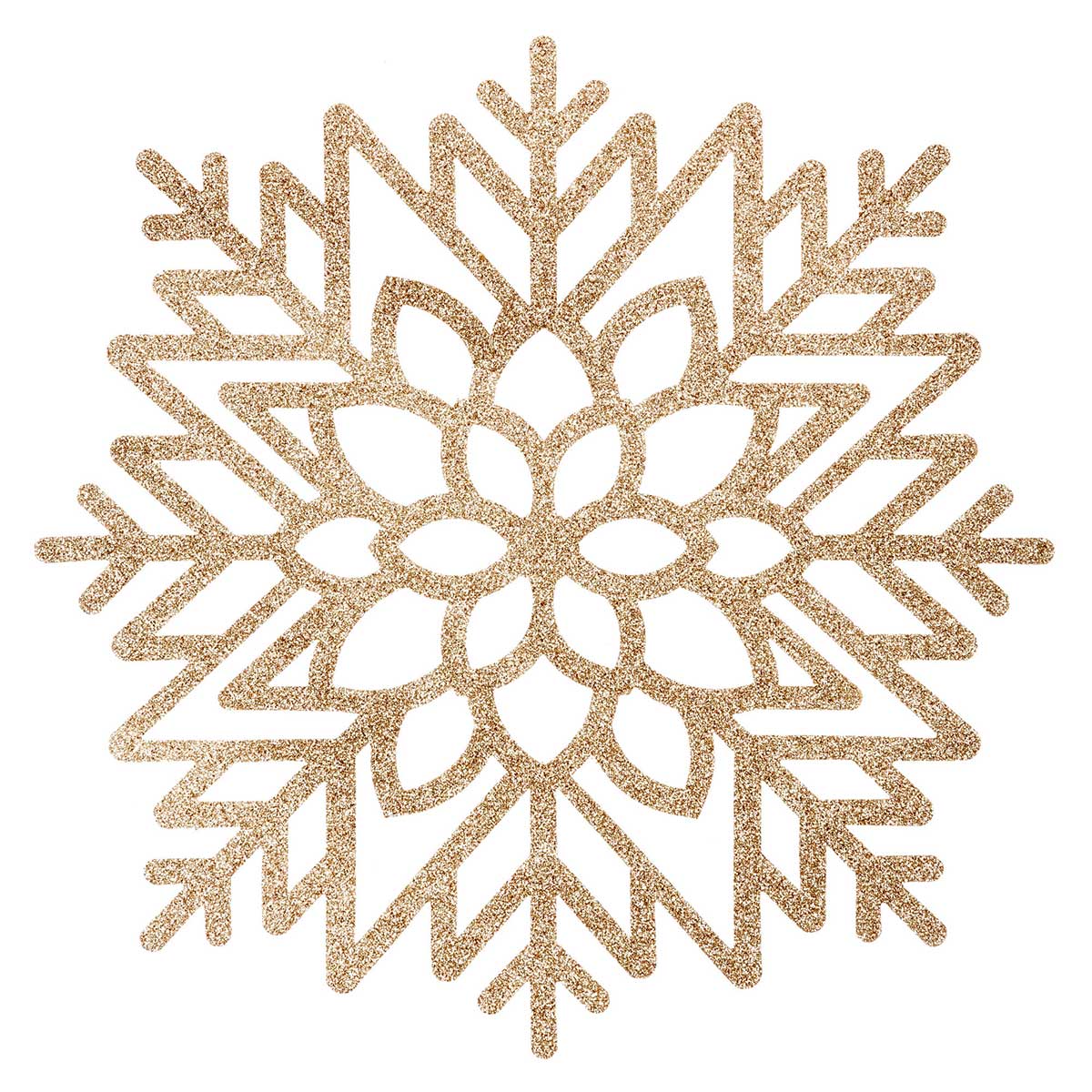 Individual de mesa FLOCO de neve dourado 42cm