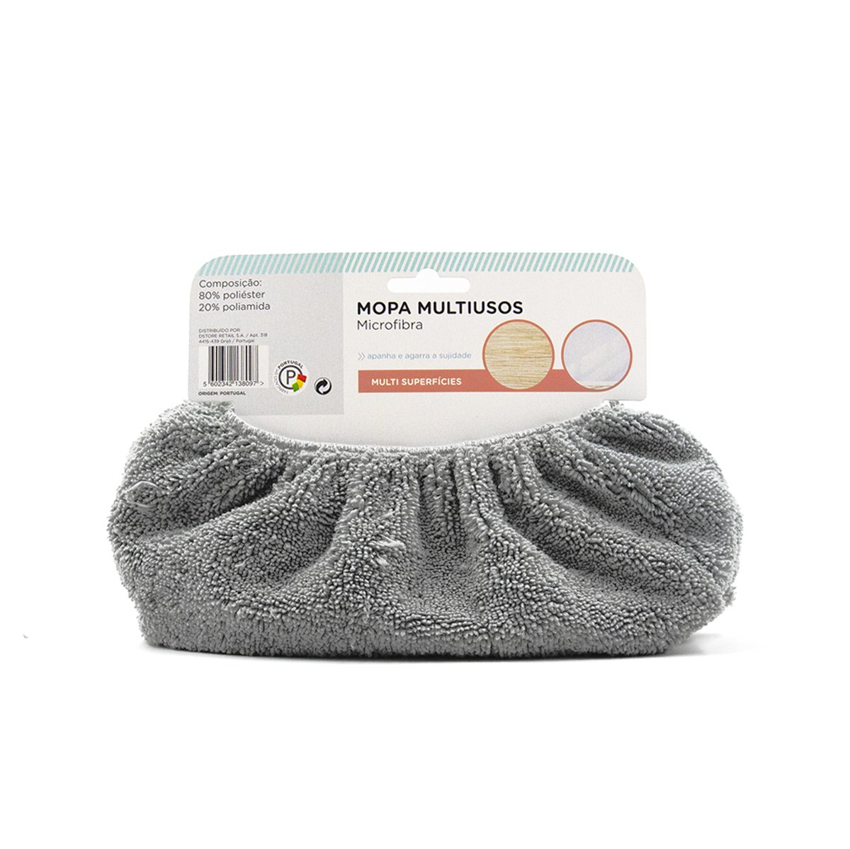 Mopa multiuso microfibra cinza