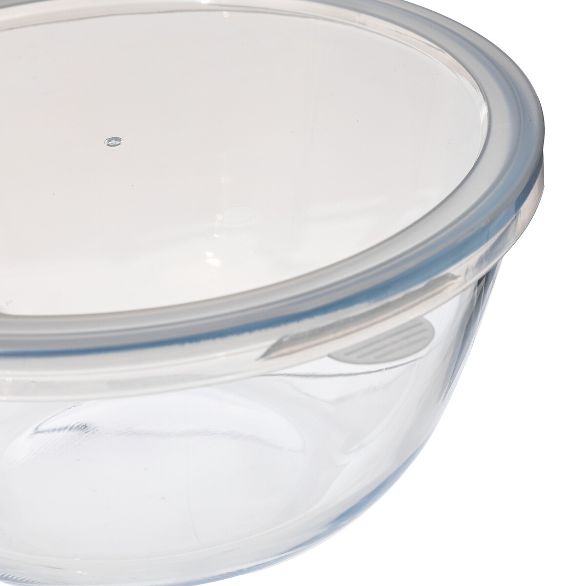 Caixa redonda de vidro com tampa 2,7l