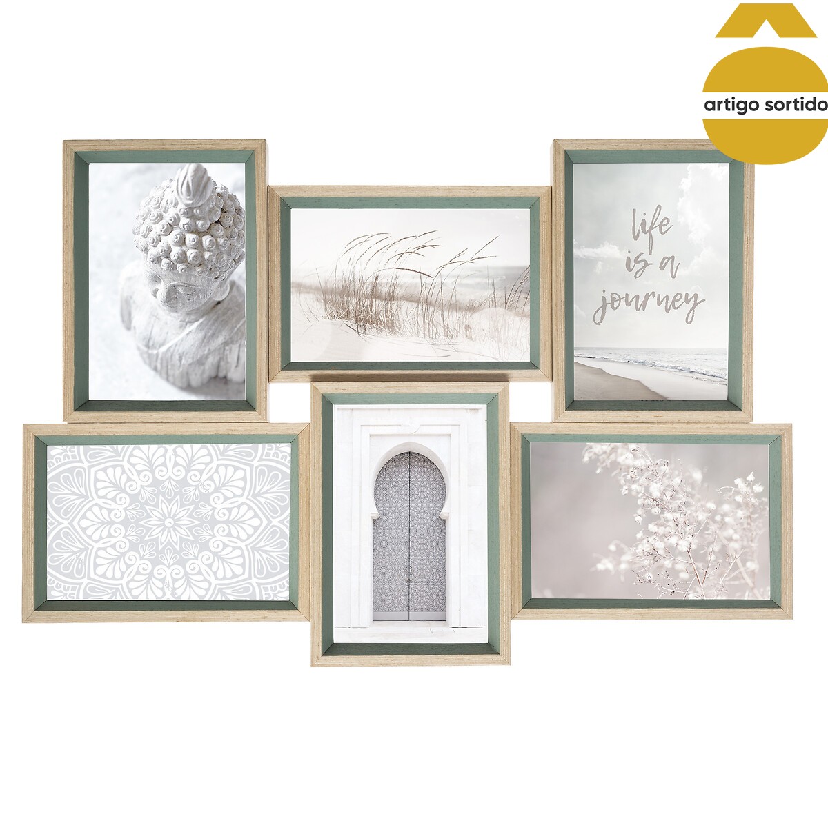 Multimoldura MOLY para 6 fotografias